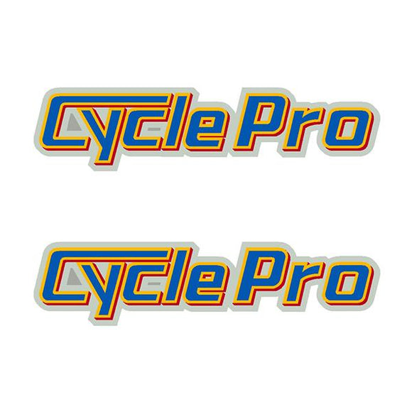 Cycle Pro - Prism Blue Orange Fork Decals Old School Bmx Decal