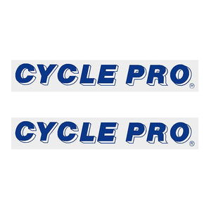 Cycle Pro - Blue Drop Shadow Fork Decals Old School Bmx Decal
