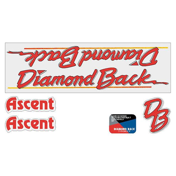 1986 Diamond Back - ASCENT MTB decal set
