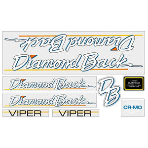 1986 Diamond Back - Viper - for green frame decal set