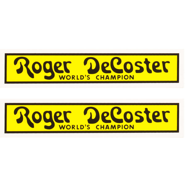 1976 81 Roger DeCoster fork decal set BMX Products USA