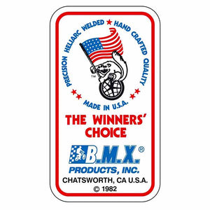 1982 Mongoose Maurice Flag waving seat tube decal