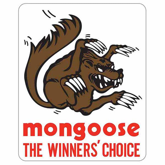 Mongoose Gold Stem / seat post decal - pair