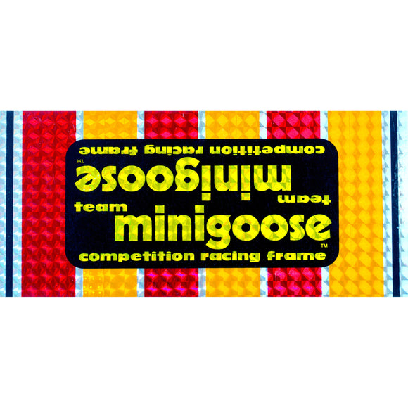 1979-81 Team Minigoose Mongoose PRISM down tube decal