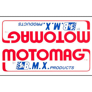 1975-81 Mongoose MOTOMAG down tube decal
