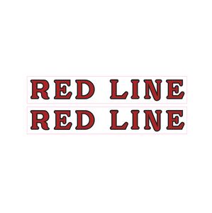 Redline chain stay / fork decals - early - red