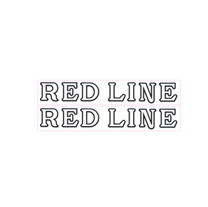 Redline chain stay / fork decals - early - white