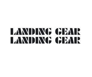 SE BIKES - Landing Gear Fork Decal set - black / oversized