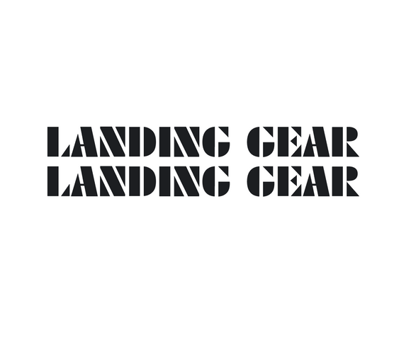SE Racing - Landing Gear Fork Decal set - black