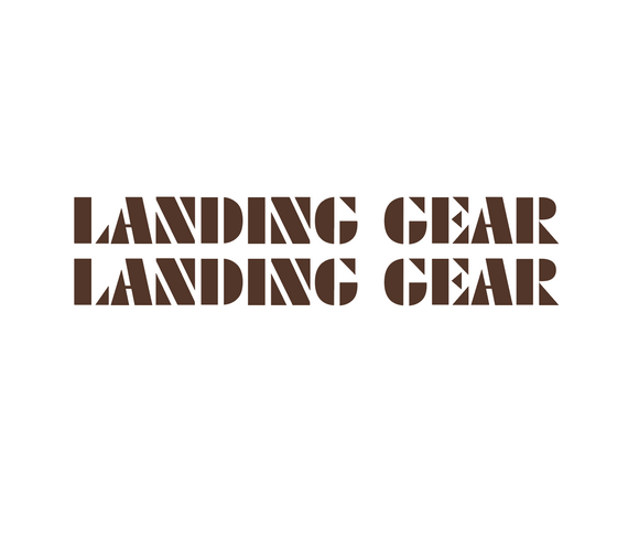 SE BIKES - Landing Gear Fork Decal set - brown / oversized