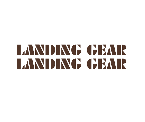 SE Racing - Landing Gear Fork Decal set - brown