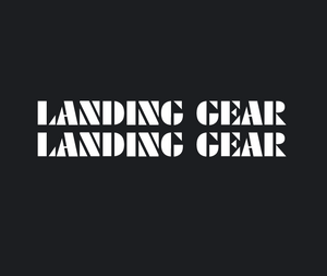 SE Racing - Landing Gear Fork Decal set - white