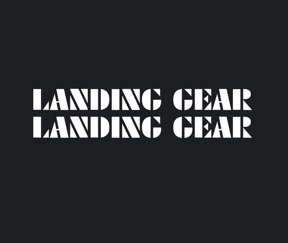 SE BIKES - Landing Gear Fork Decal set - white / oversized