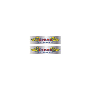 GT BMX "4130 CHROME-MOLY"  fork decals - chrome