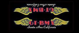 GT BMX Santa Ana down tube decal oversized - white font on black