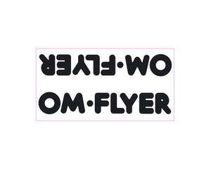 SE Racing - OM Flyer down tube decal - black