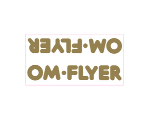SE Racing - OM Flyer down tube decal - gold