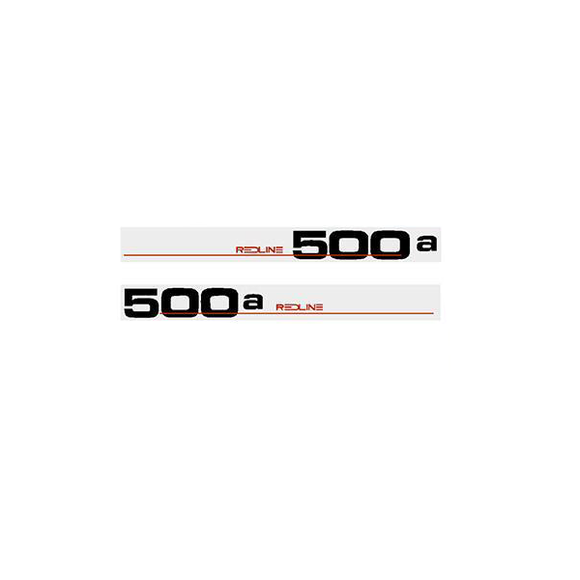 1984 Redline 500a  Series-Three (BLACK) seat mast decal