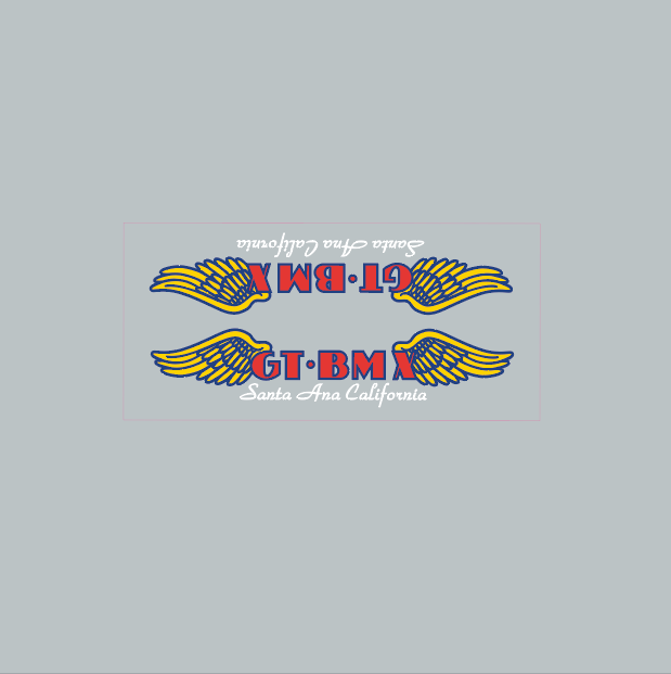 1984-85 GT BMX - Pro Series decal set - chrome 1984-85 GT BMX - Pro Series decal set - chrome