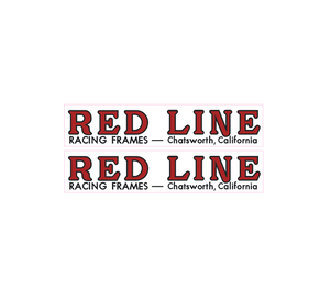 Redline Chatsworth fork decals - red