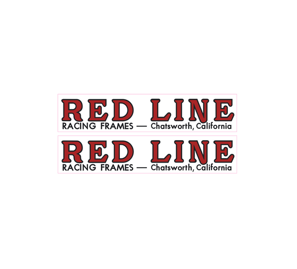 Redline Chatsworth fork decals - red