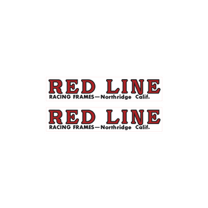 Redline Northridge fork decals - red