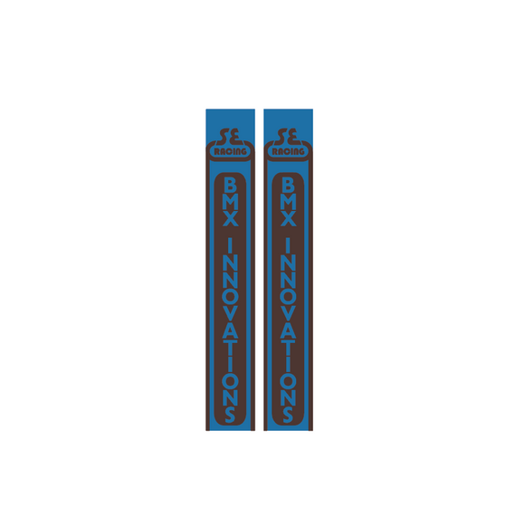 SE Racing - BMX Innovations fork set - 2nd gen. blue/brown
