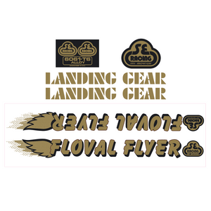 SE Racing - Floval Flyer Decal set - gold w/black shadow