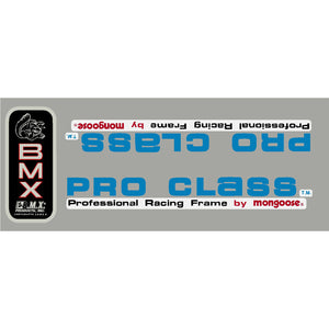 1982-83 Mongoose - Pro Class decal set - white