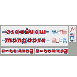 1984 Mongoose - 10th Anniversary decal set