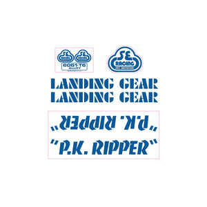 SE Racing - P.K. Ripper Decal set - intense blue