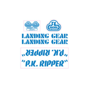SE Racing - P.K. Ripper Decal set - olympic blue
