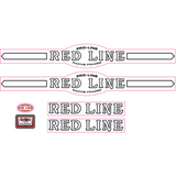Redline Pro-Line early font decal set - white