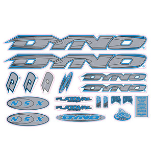 1999 DYNO - NSX silver blue decal set