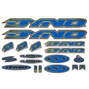 1999 DYNO - NSX blue yellow decal set