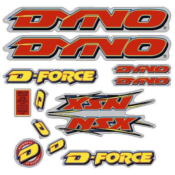 1996 DYNO - NSX chrome decal set