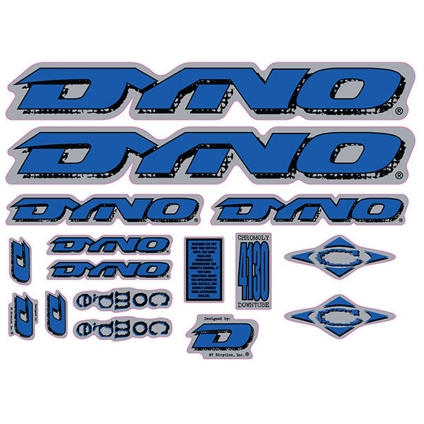 1997 DYNO Compe blue decal set