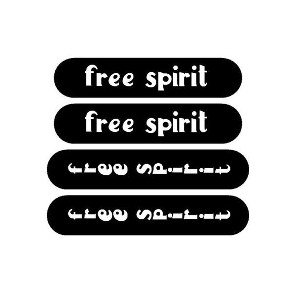 Free Spirit - bmx decal set