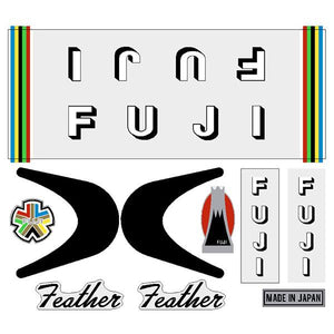 Fuji - Feather Pro - Black - BMX decal set