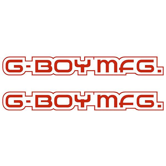 G-Boy Manufacturing - Red Down Tube Decal Set Old School Bmx