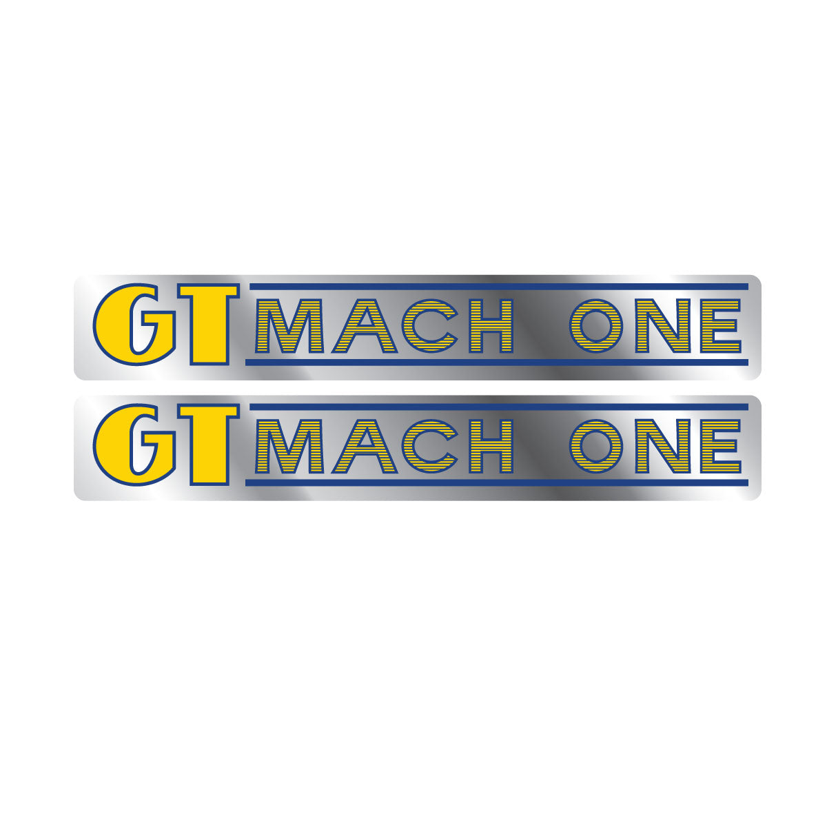 1984-85 GT BMX Mach One Decal Set – Clear / Original Style