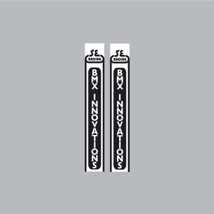 SE BIKES - BMX Innovations fork set - 2nd Gen. black/white OVERSIZED