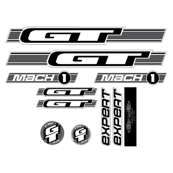 2003 GT BMX Mach One EXPERT Blue frame Clear decal set BMX