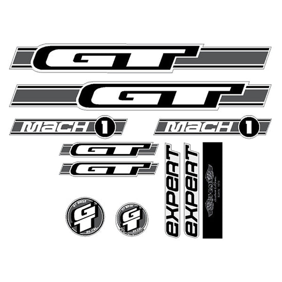 2003 GT BMX - Mach One EXPERT - Blue frame Clear decal set