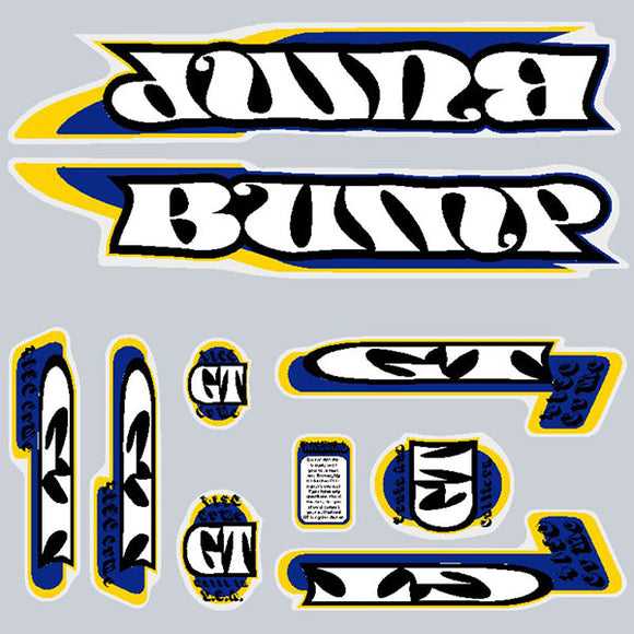 2000 GT BMX - Bump - For yellow frame decal set