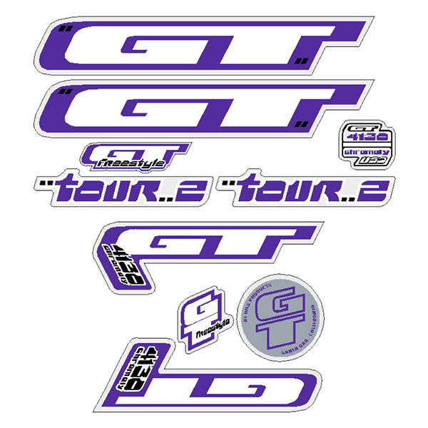 thumbnail image 2 of 1984-85 GT BMX Pro Series Decal Set - Clear Background 2 of 4