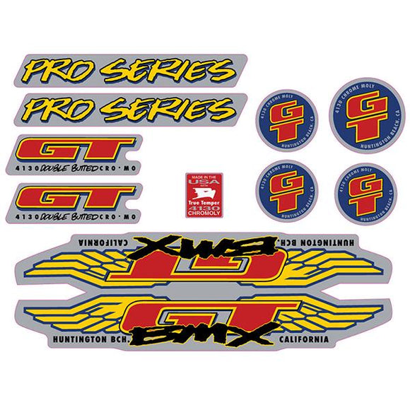 1993 GT BMX - Pro Series - Chrome decal set