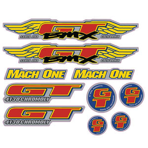 1994 GT BMX - Mach One - Chrome decal set