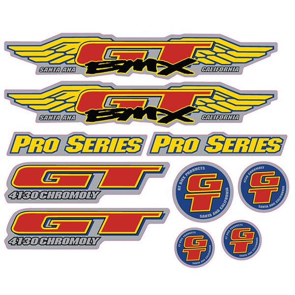 1994 GT BMX - Pro Series - Chrome decal set