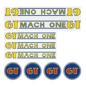 1984-85 GT BMX - Mach One decal set - clear